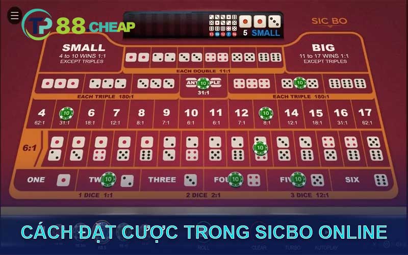 cách đặt cược trong sicbo online